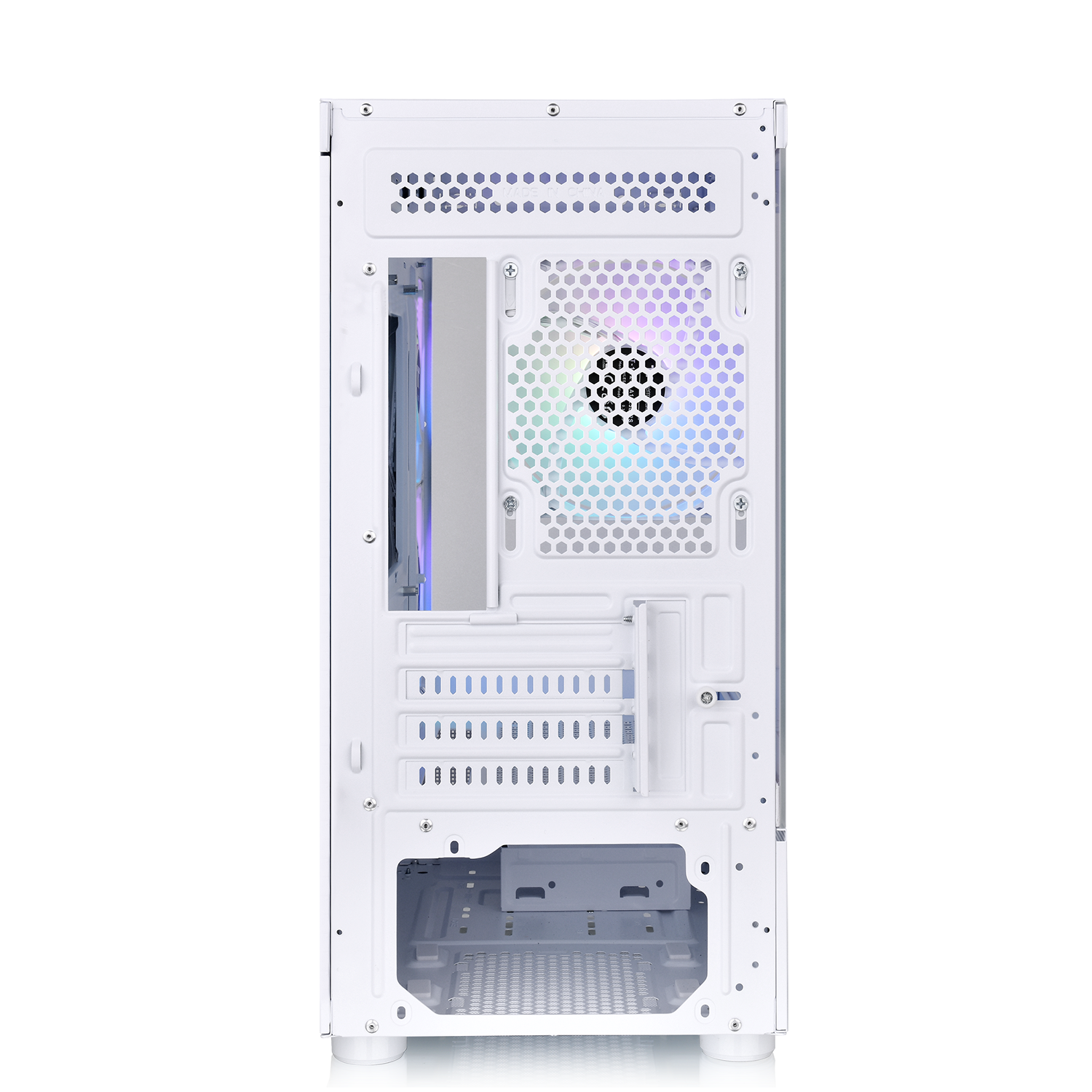 Das View 170 TG ARGB Snow White ist Micro-ATX-Gehäuse mit eleganten Glaspaneelen