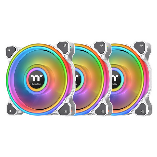 Riing Quad 12 RGB Snow White Gehäuselüfter (3-Fan Pack)