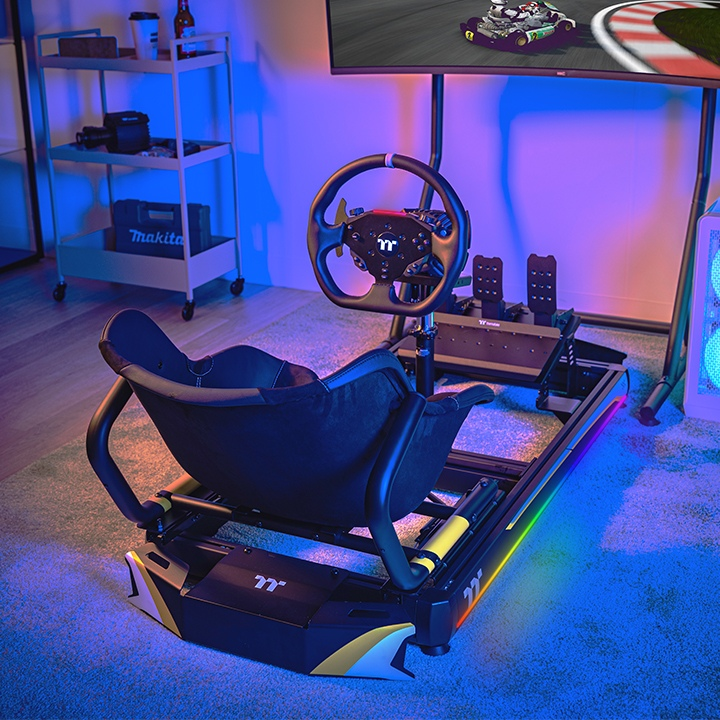 GK500 Go Kart Racing Simulator Cockpit Black