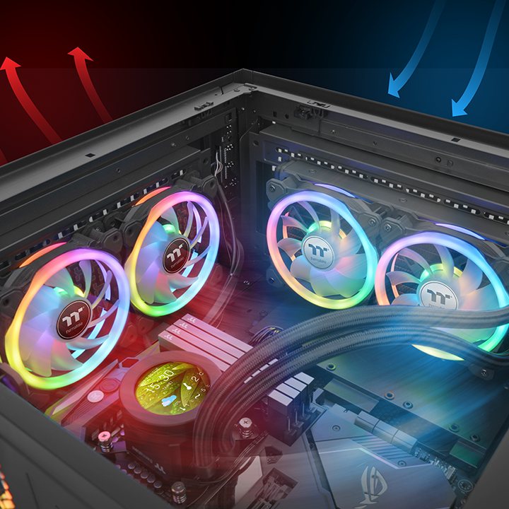 SWAFAN 12 RGB Radiator Fan TT Premium Edition (3-Pack Fan) - Thermaltake LCGS