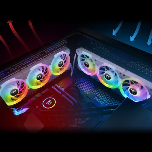 SWAFAN EX12 RGB White (3-Fan Pack) - Thermaltake LCGS
