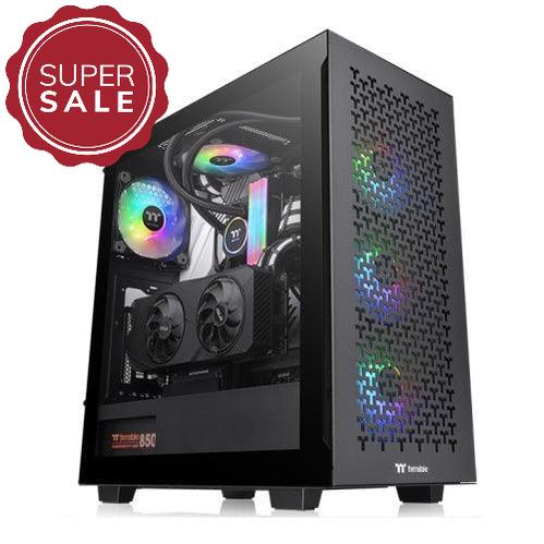 Der V350 TG ARGB Air in der Farbe Black ist ein Midi PC Gehaeuse.