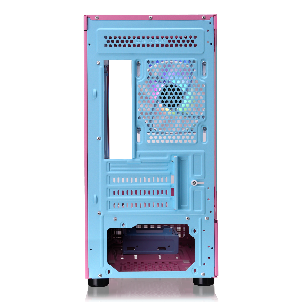 Das View 170 TG ARGB Bubble Pink ist Micro-ATX-Gehäuse mit eleganten Glaspaneelen