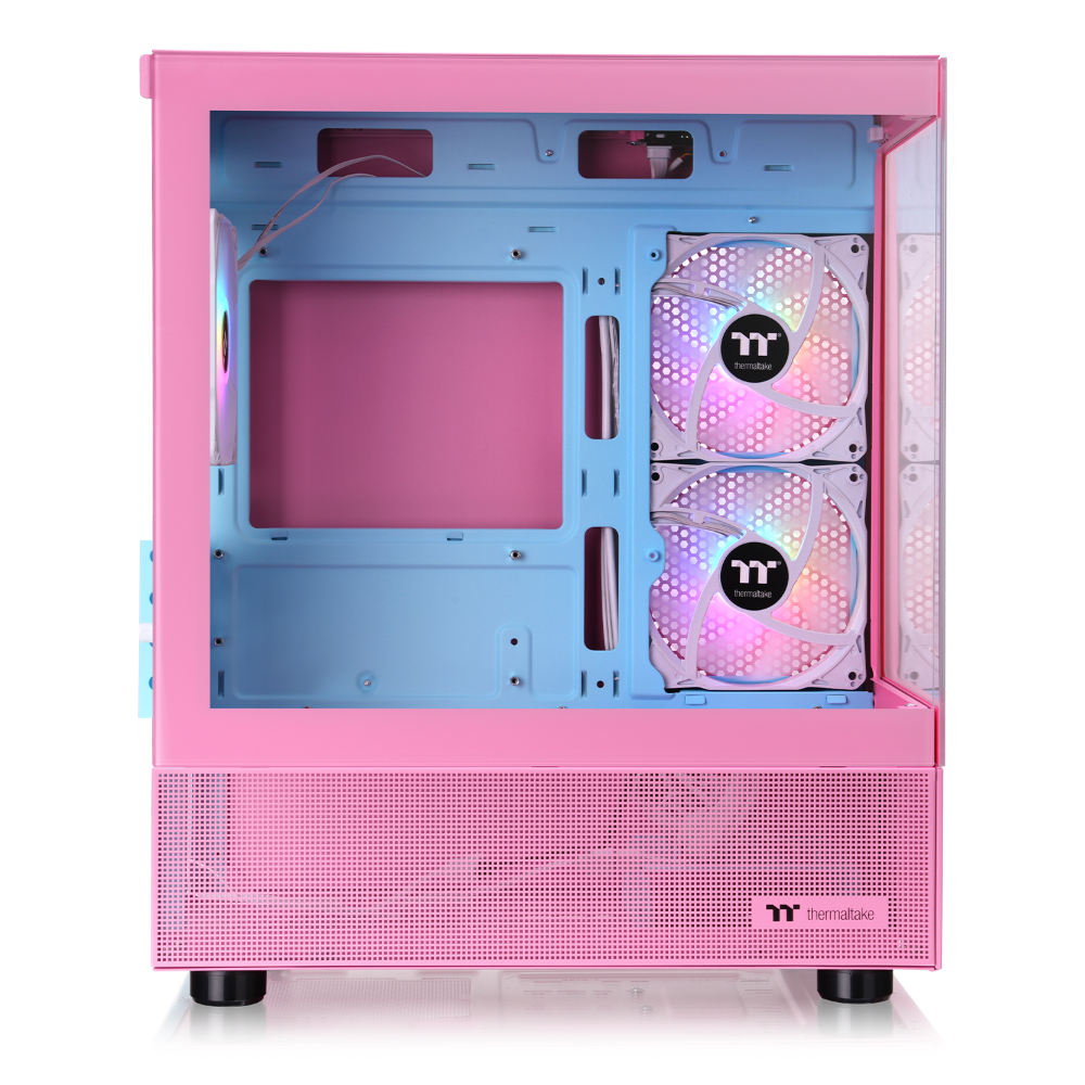 Das View 170 TG ARGB Bubble Pink ist Micro-ATX-Gehäuse mit eleganten Glaspaneelen