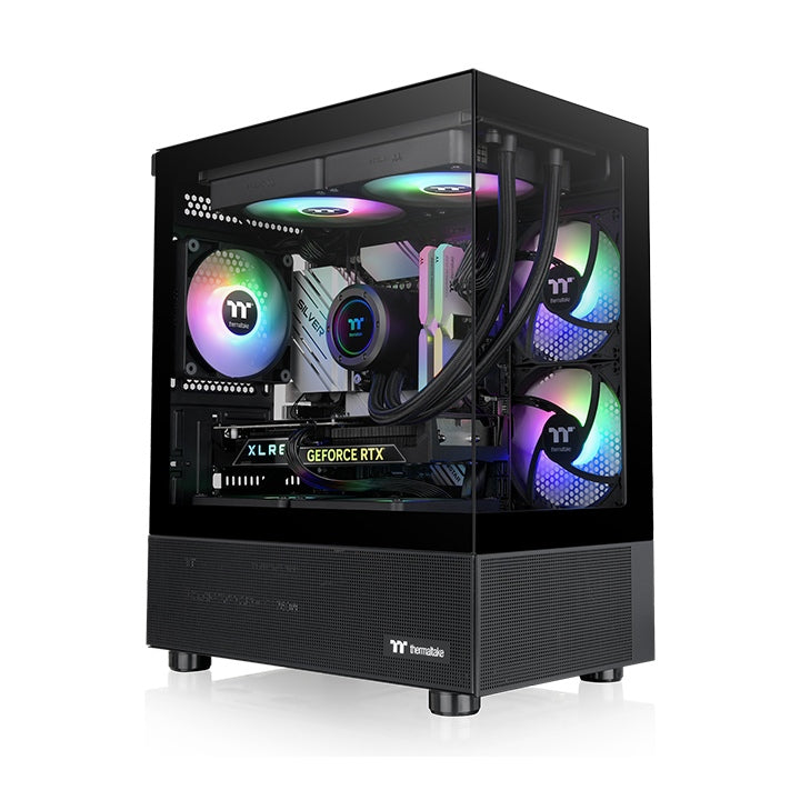 Das View 170 TG ARGB Black ist Micro-ATX-Gehäuse mit eleganten Glaspaneelen