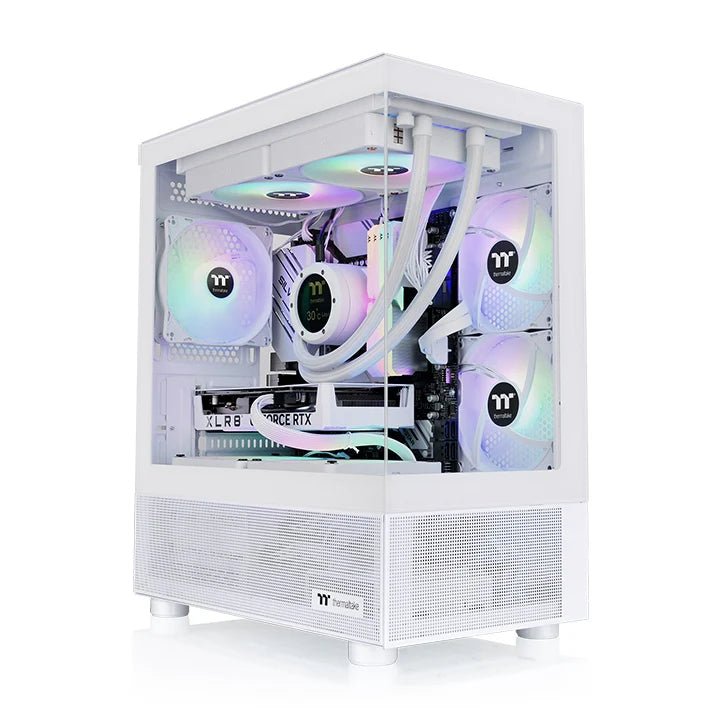 Das View 170 TG ARGB Snow White ist Micro-ATX-Gehäuse mit eleganten Glaspaneelen