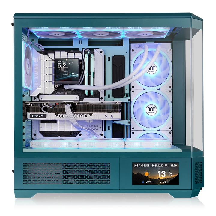 Das 6.0" LCD Panel Kit ist für das PC Gehäuse View 370/600 TG in der Farbe Transformative Teal.