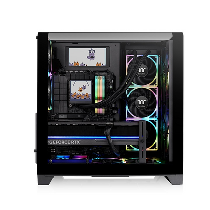 Das 6.0" LCD Panel Kit für den View 390 Air kann mithilfe der TT RGB Plus Software die Systemperformance überwachen oder individuell vom Nutzer eingerichtet werden.