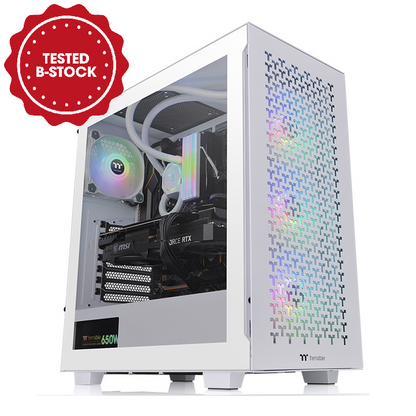 ***B-Ware*** Bundle - V350 TG ARGB Air Gehäuse + TH120 V2 AIO Snow White