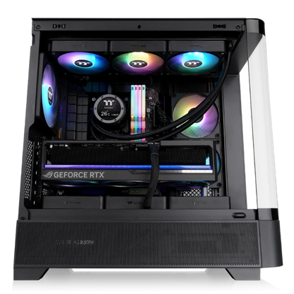 ***B-Ware*** View 290 TG ARGB Black