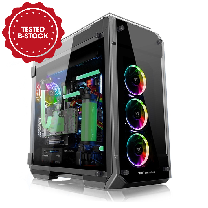 ***B-Ware*** View 71 TG RGB Black