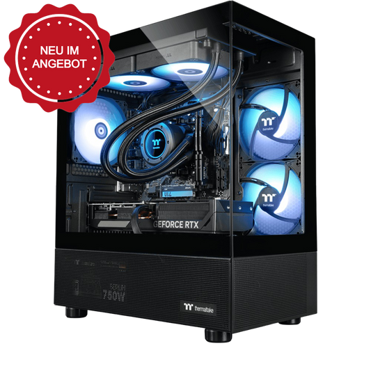 Der Blue Dwarf Black ist ein LCGS Gaming PC mit NVIDIA GeForce RTX 5060 und AMD Ryzen 7 5700X.