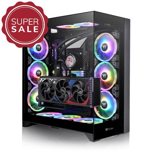 Der CTE E660 MX ist ein Midi Tower Gehaeuse in der Farbe Schwarz mit Drei-Wege-GPU-Installation und Support für Hidden-Connector-Motherboards.