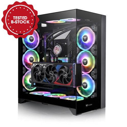 Der CTE E660 MX ist ein Midi Tower Gehaeuse in der Farbe Schwarz mit Drei-Wege-GPU-Installation und Support für Hidden-Connector-Motherboards.
