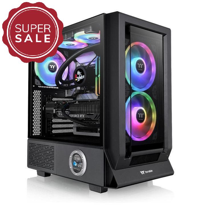 Ceres 350 MX Black -Das Ceres 350 MX-Midi Tower Glasfront in der Farbe Black ist ein Midi Gehaeuse von Thermaltake LCGS Shop. 