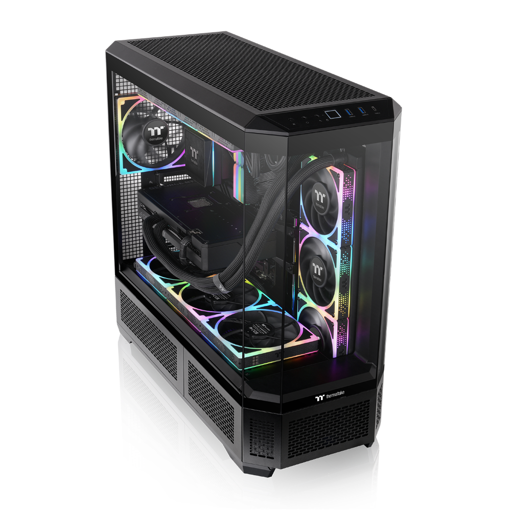 Das View 600 TG ist ein E-ATX PC Gehaeuse in der Farbe Black.