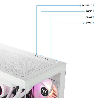 Der Frost Giant 5070 Snow White in der Farbe Schneeweiß ist ein LCGS Gaming PC mit immenser Leistung. Ausgestattet mit bester Thermaltake-Technik dem View 170 TG ARGB Snow White Gehäuse, TH240 V2 ARGB Snow White AIO und Netzteil Berlin. Hardware: CPU AMD Ryzen 7 7800X3D, 32 GB DDR5 Ram, 1TB M.2 SSD.