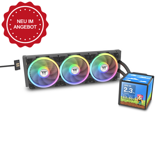 Die MINECUBE 360 Ultra ARGB ist ein AIO Wasserkühlung in der Farbe Black mit patentierten Quad-LCD-Cube-Display, das aus vier 3,95-Zoll besteht und Systeminformationen und benutzerdefinierte Grafiken anzeigen oder zu einem Multi-Screen-Layout darstellen kann. Diese AIO kommt mit 120mm SWAFAN EX-Lüfter mit MAGForce 2.0 Quick Connection Design.