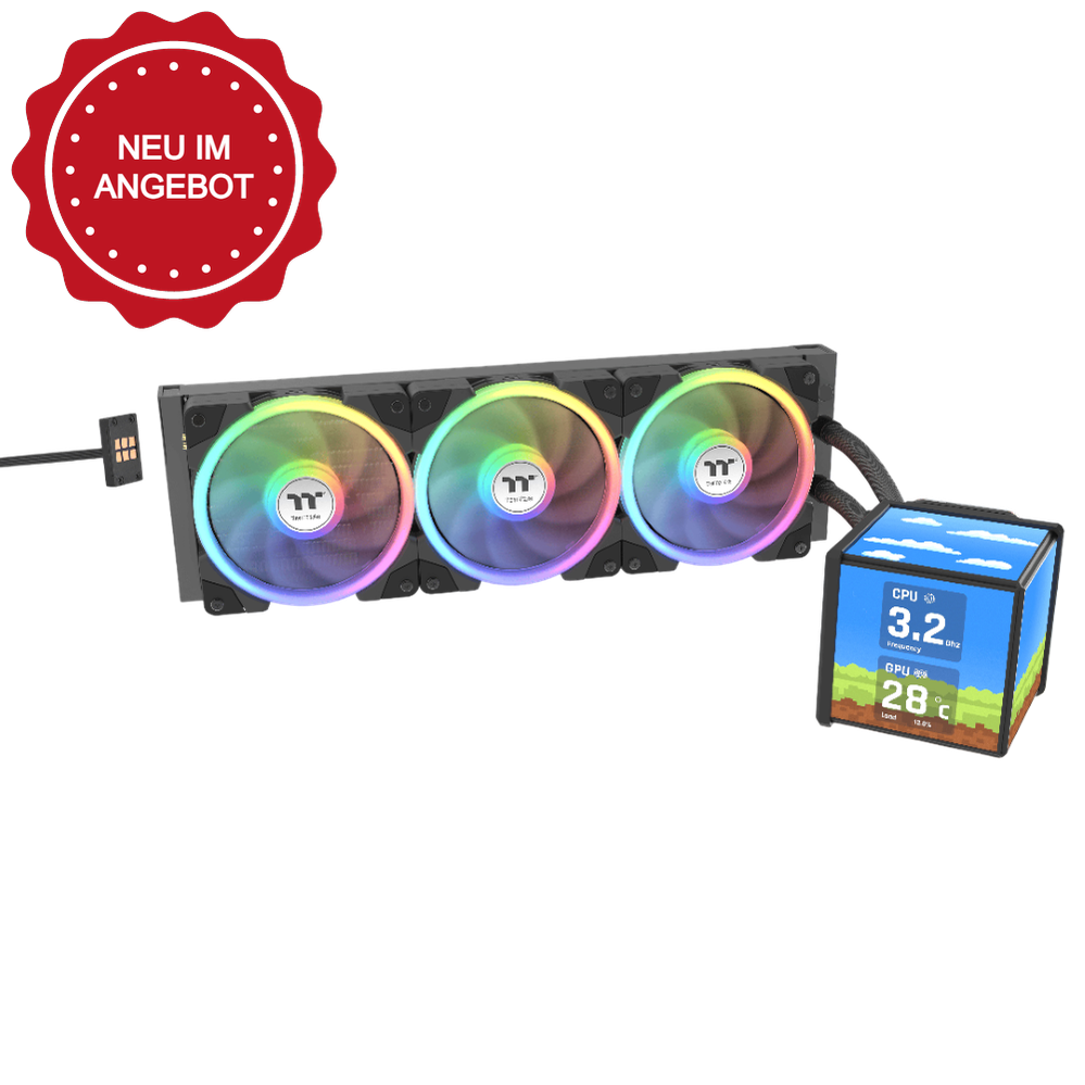 Die MINECUBE 360 Ultra ARGB ist ein AIO Wasserkühlung in der Farbe Black mit patentierten Quad-LCD-Cube-Display, das aus vier 3,95-Zoll besteht und Systeminformationen und benutzerdefinierte Grafiken anzeigen oder zu einem Multi-Screen-Layout darstellen kann. Diese AIO kommt mit 120mm SWAFAN EX-Lüfter mit MAGForce 2.0 Quick Connection Design.