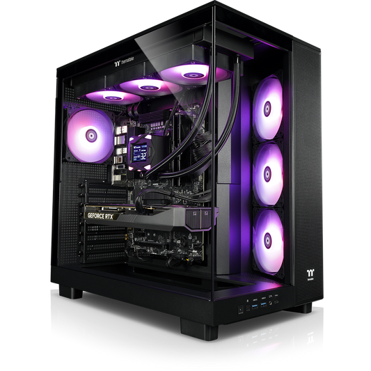 Der Purple Pixie RTX 5070TI in der Farbe Schwarz ist ein LCGS Gaming PC mit ordentlicher Leistung. Ausgestattet mit bester Thermaltake-Technik dem View 380 XL TG ARGB Black Gehäuse, LA360-S Black ARGB (mit Display) AIO und Netzteil ToughPower GT 850W, 80+ Gold. Hardware: CPU AMD Ryzen 7 7800X3D, 32 GB DDR5 Ram, 2TB M.2 SSD.
