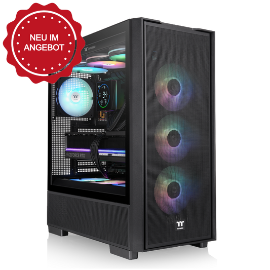 Das S380 TG ARGB Black ATX Mid  Gehäuse ist mit einem SF360 ARGB PWM Reverse-Lüfter auf der Netzteilabdeckung und einem vorinstallierten SF120 ARGB PWM-Lüfter ausgestattet. Es unterstützt Hidden-Connector Motherboards und hat eine GPU Halterung. Mit seinem Modularen Design besitzt es auch einen guten Staubschutz und an hervorragend Erweitert werden.