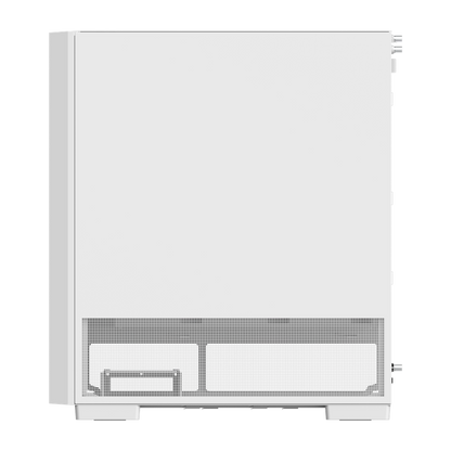 Das S380 TG ARGB Snow White ATX Mid  Gehäuse ist mit einem SF360 ARGB PWM Reverse-Lüfter auf der Netzteilabdeckung und einem vorinstallierten SF120 ARGB PWM-Lüfter ausgestattet. Es unterstützt Hidden-Connector Motherboards und hat eine GPU Halterung. Mit seinem Modularen Design besitzt es auch einen guten Staubschutz und an hervorragend Erweitert werden.