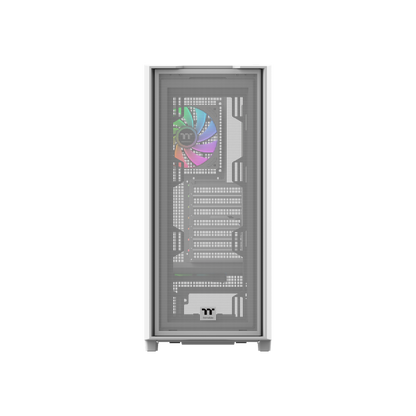 Das S380 TG ARGB Snow White ATX Mid  Gehäuse ist mit einem SF360 ARGB PWM Reverse-Lüfter auf der Netzteilabdeckung und einem vorinstallierten SF120 ARGB PWM-Lüfter ausgestattet. Es unterstützt Hidden-Connector Motherboards und hat eine GPU Halterung. Mit seinem Modularen Design besitzt es auch einen guten Staubschutz und an hervorragend Erweitert werden.