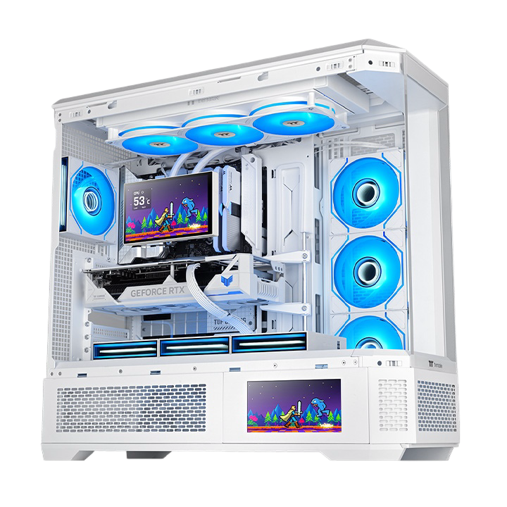 Die ST360 Ultra Snow White AIO Wasserkühlung mit einem ausrichtbaren 7" LCD Display, dass Individualisierbar ist, überzeugt durch außergewöhnliche Kühlleistung.
