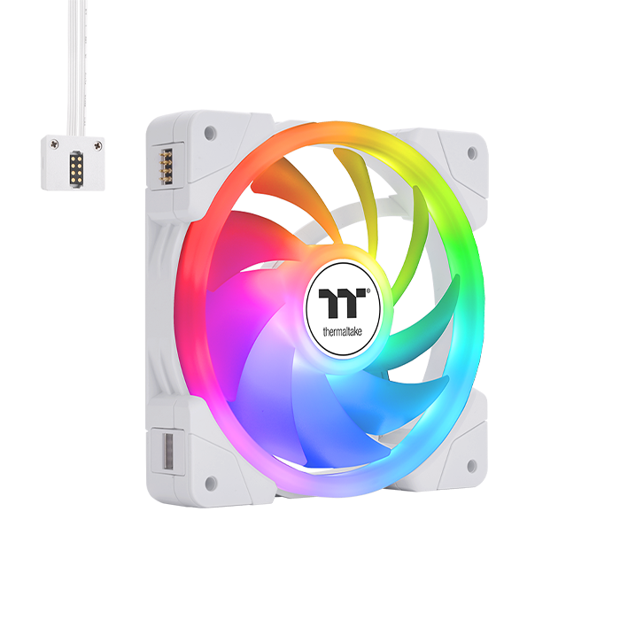 SWAFAN EX14 ARGB Sync PC Cooling Fan White (3-Fan Pack) - Thermaltake LCGS