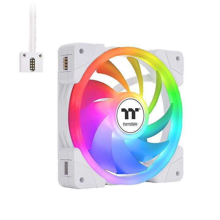 SWAFAN EX12 ARGB Sync PC Cooling Fan Snow White (3-Fan Pack) 