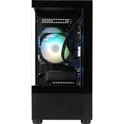 Sonderangebot Gaming PC Blue Mephits 5060 Black mit Ryzen 7 5700X, 16 GB DDR4-3200MHz, 500 GB M.2 SSD und dem Thermaltake View 170 TG ARGB PC Gehäuse.