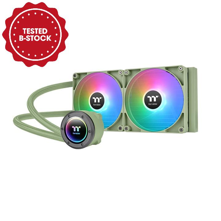 Die TH280 V2 ARGB in der Farbe Matcha Green ist eine All-in-on Wasserkühlung für PC Gehaeuse (Tower).