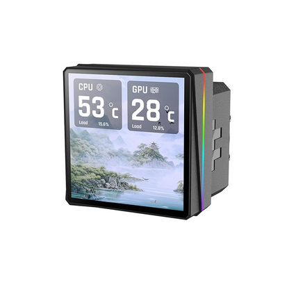 Endecke die TH360-S V3 Ultra ARGB AIO Wasserkühlung mit individualisierbaren 3.95” LCD display, AI Forge, 3x PWM Lüfter mit 2500 RPM.