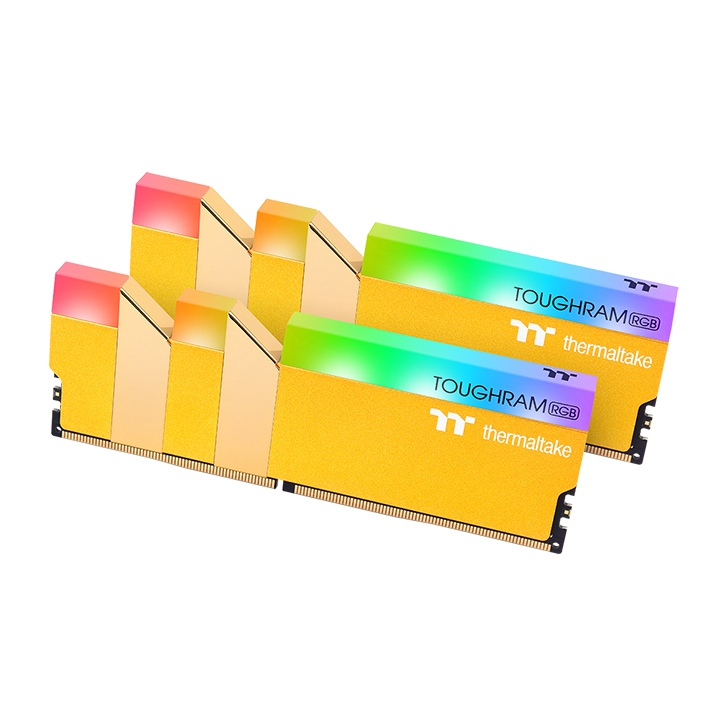 TOUGHRAM RGB DDR4 3600MHz CL18 16GB(2x8GB) Arbeitsspeicher Metallic Gold Gelb