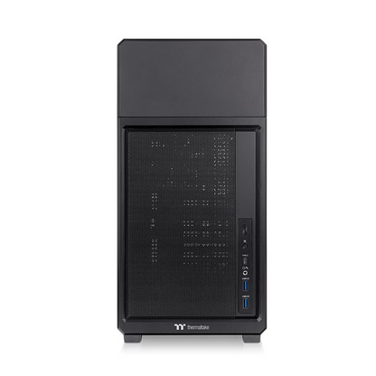 Entdecke das neue TR300 TG ATX Midi PC Gehäuse Black mit stilvollen TG Panel mit optionales 6,0-Zoll-LCD-Bildschirm-Kit