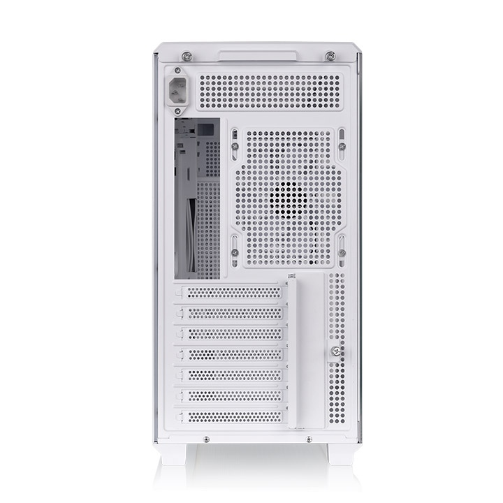 Entdecke das neue TR300 WS ATX Midi PC Gehäuse Snow White mit stilvollen Holzelementen mit optionales 6,0-Zoll-LCD-Bildschirm-Kit
