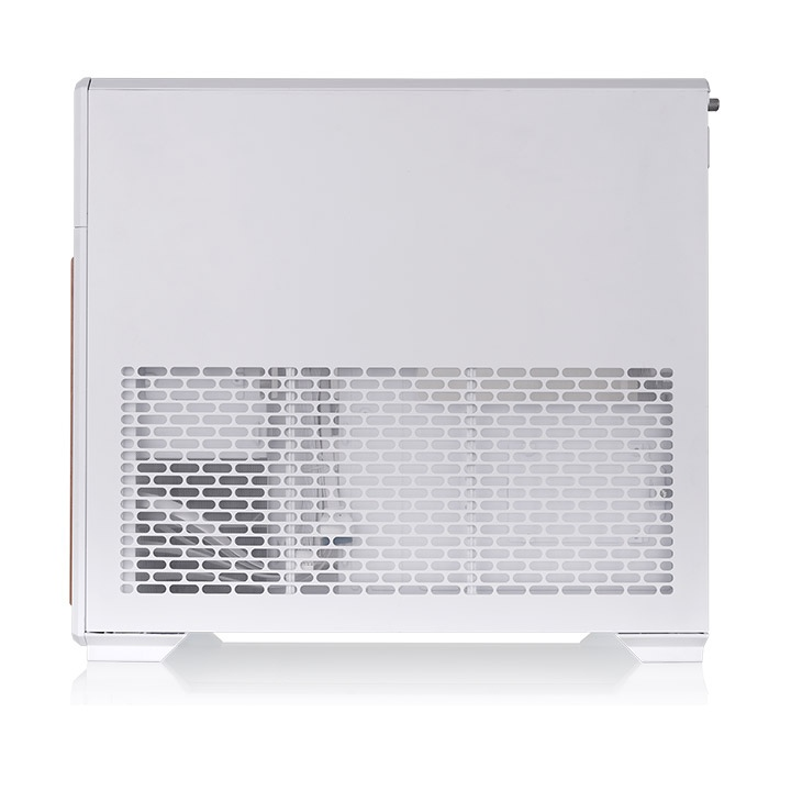 Entdecke das neue TR300 WS ATX Midi PC Gehäuse Snow White mit stilvollen Holzelementen mit optionales 6,0-Zoll-LCD-Bildschirm-Kit