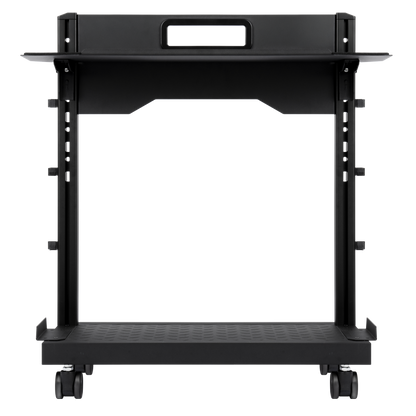 Der TTG Freestanding PC Gear Stand in Schwarz verleiht ihrem PC Mobilität und überzeugt durch Rutschfestigkeit und Robustheit.