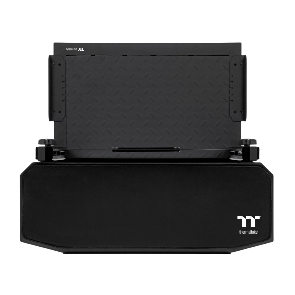 Der TTG Freestanding PC Gear Stand in Schwarz verleiht ihrem PC Mobilität und überzeugt durch Rutschfestigkeit und Robustheit.