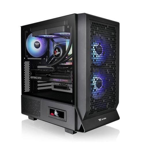 Der Ceres 330 TG ARGB in der Farbe Black ist ein Midi E-ATX-PC Gehaeuse.