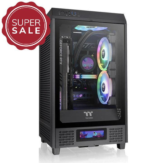 Der The Tower 200 in der Farbe Black ist ein Mini ITX-PC Gehaeuse.