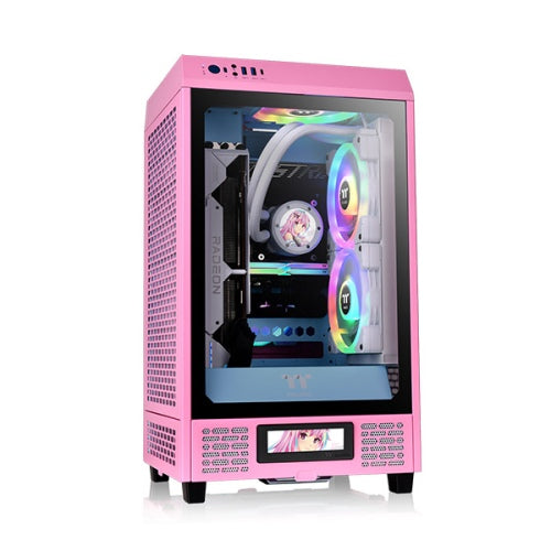Der The Tower 200 in der Farbe Bubble Pink ist ein Mini ITX-PC Gehaeuse.