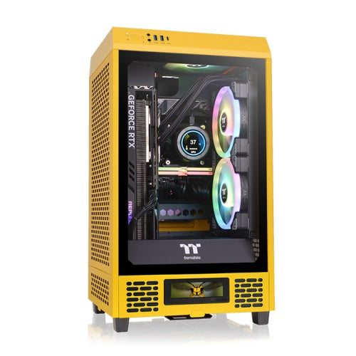Der The Tower 200 in der Farbe Bumblebee ist ein Mini ITX-PC Gehaeuse.