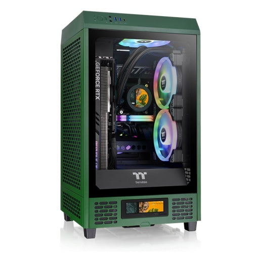 Der The Tower 200 in der Farbe Racing Green ist ein Mini ITX-PC Gehaeuse.