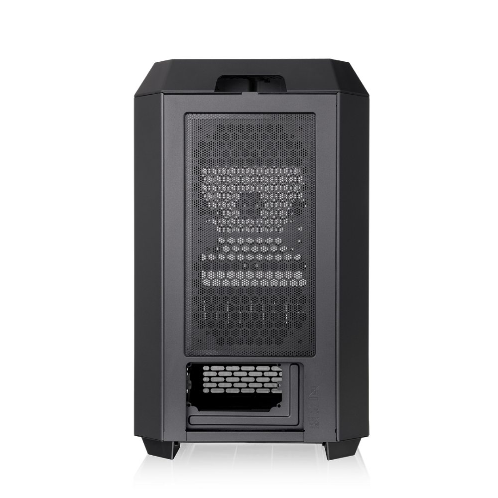 Das The Tower 250 Black im vertikalen Gehäusedesign ist ein Micro ATX PC Gehäuse.