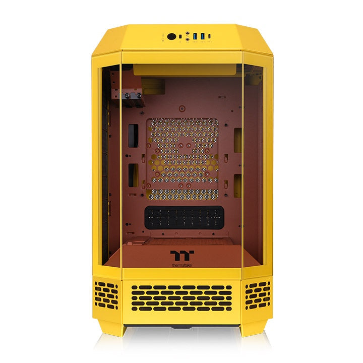 Das The Tower 250 Butter Caramel im vertikalen Gehäusedesign ist ein Micro ATX PC Gehäuse.