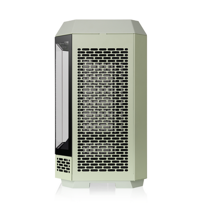 Das The Tower 250 Match Green im vertikalen Gehäusedesign ist ein Micro ATX PC Gehäuse. 