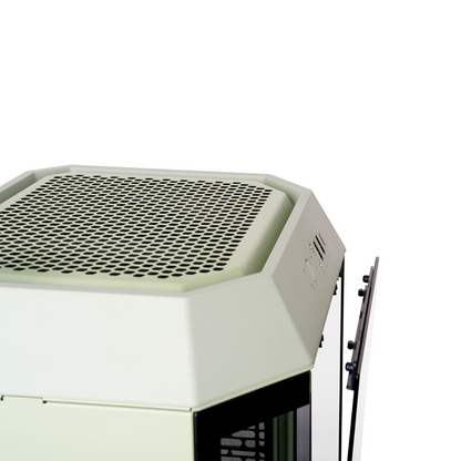 Das The Tower 250 Match Green im vertikalen Gehäusedesign ist ein Micro ATX PC Gehäuse. 