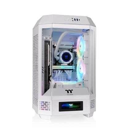 Das The Tower 250 Snow White im vertikalen Gehäusedesign ist ein Micro ATX PC Gehäuse.