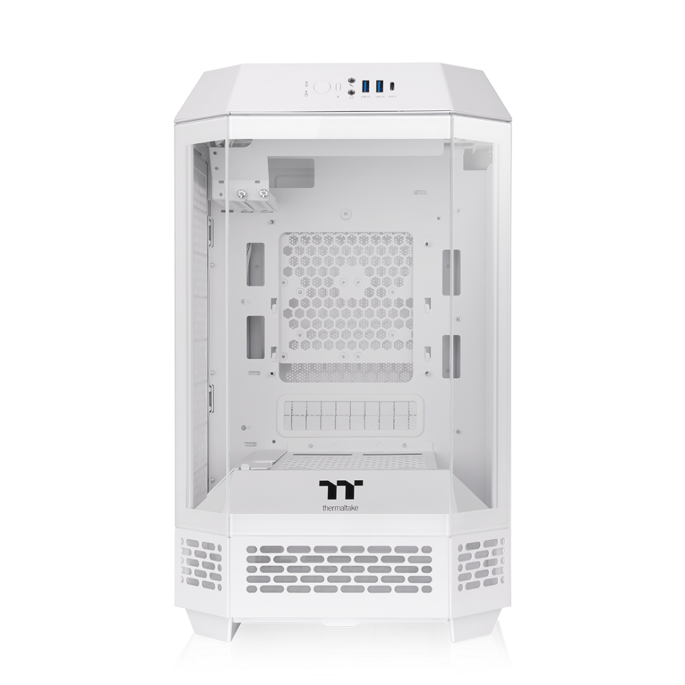 Das The Tower 250 Snow White im vertikalen Gehäusedesign ist ein Micro ATX PC Gehäuse.